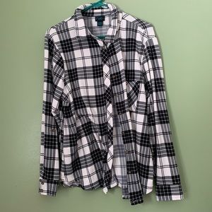 Black and white flannel